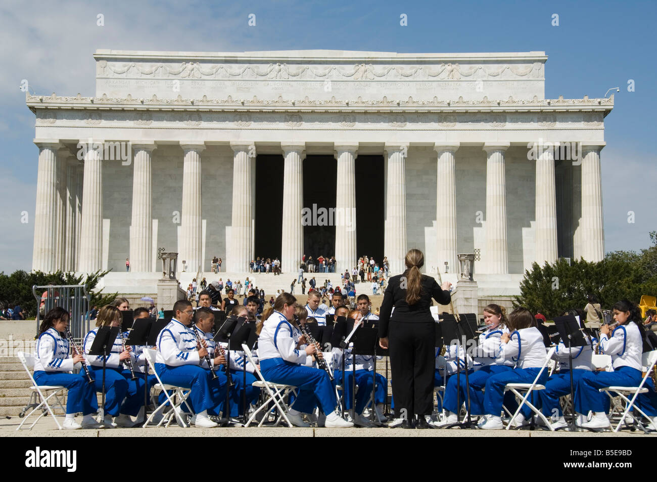 Il Lincoln Memorial, Washington D.C. (Distretto di Columbia), USA, America del Nord Foto Stock