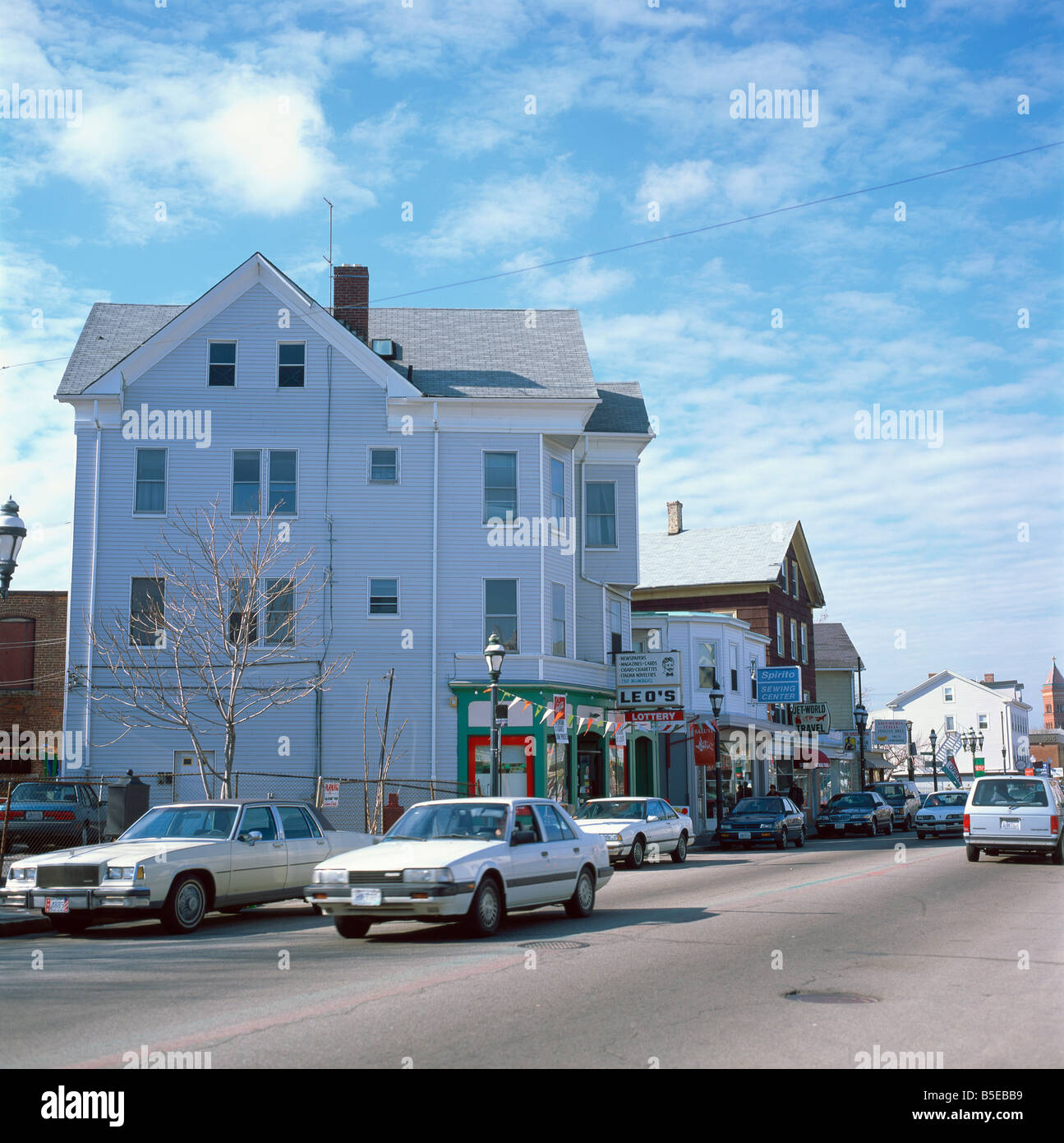 Scena di strada nella città di Providence Rhode Island New England USA D Lomax Foto Stock