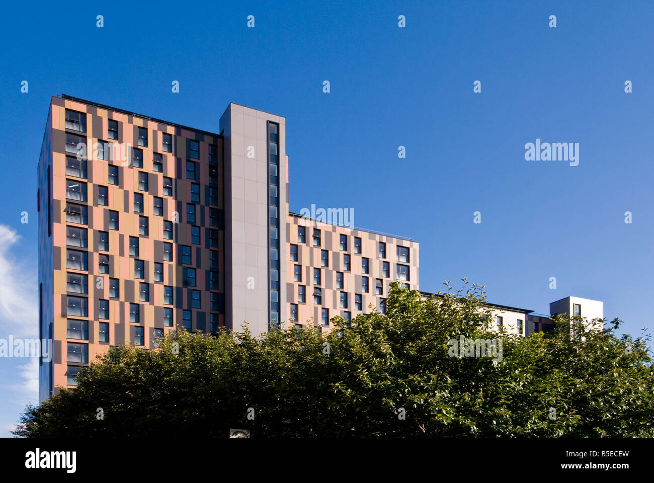 Il nuovo complesso di appartamenti a Manchester Foto Stock