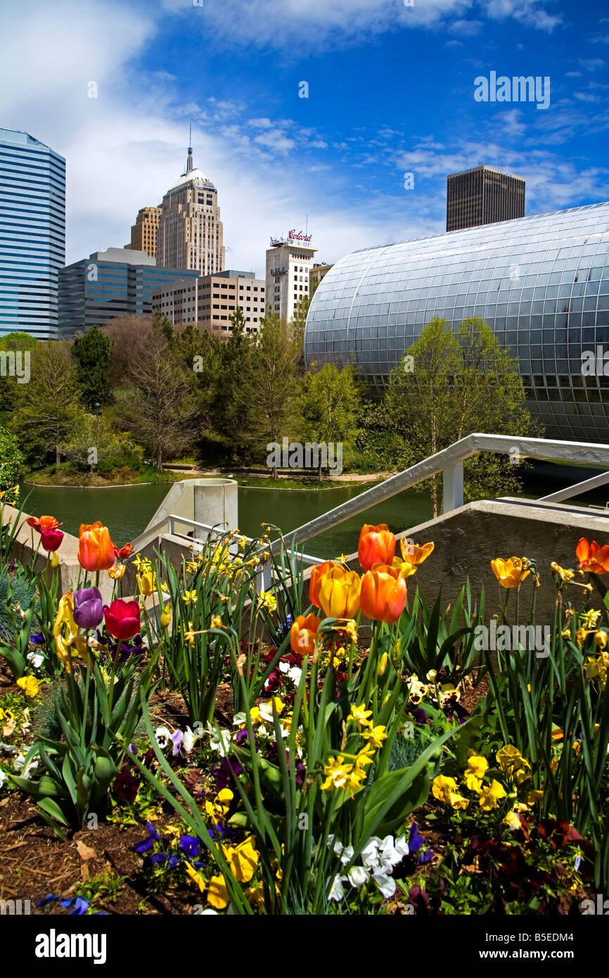 Una miriade di Giardini Botanici, il centro cittadino di Oklahoma City, Oklahoma, Stati Uniti d'America, America del Nord Foto Stock