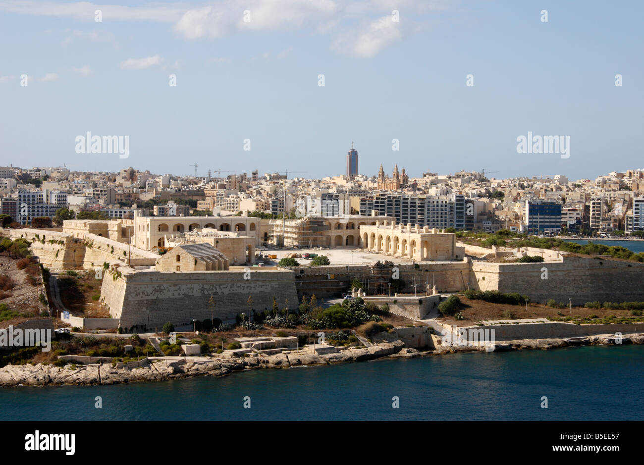 "Fort Manoel' su Manoel Island accanto a Sliema in Malta. Foto Stock