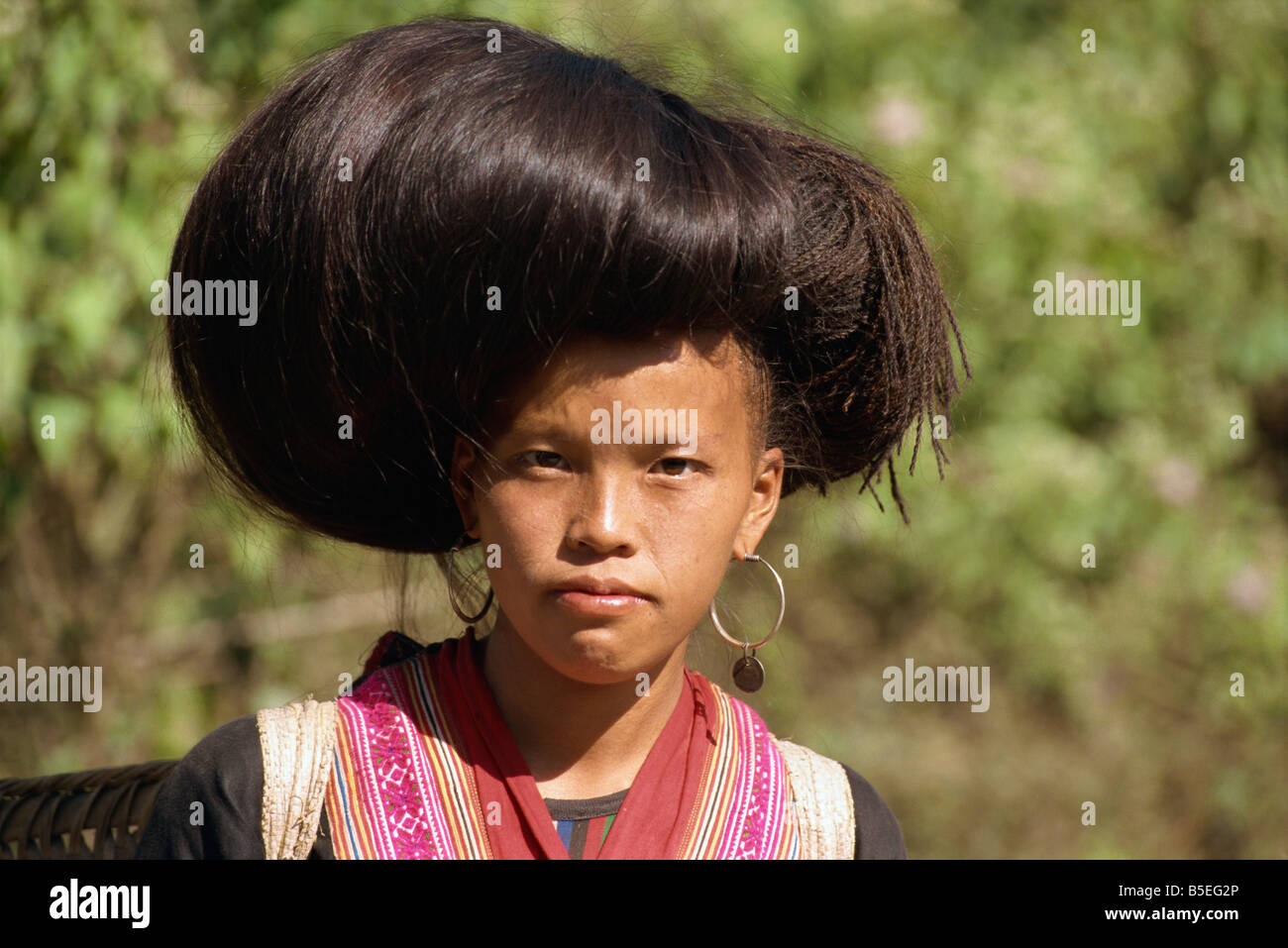 Red Hmong Lai Chau Vietnam del Nord G Corrigan Foto Stock