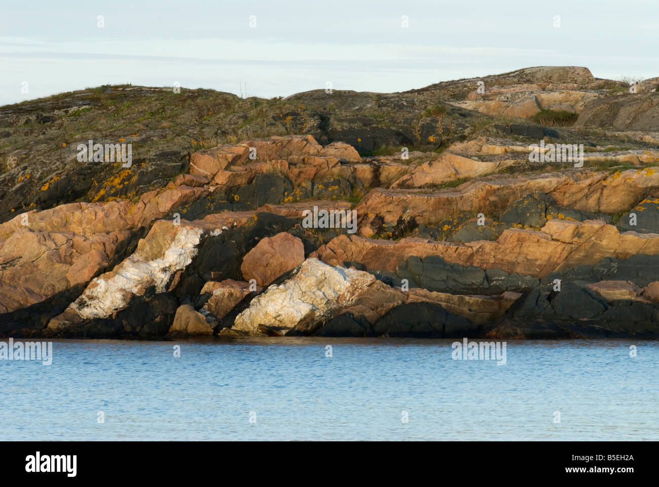 Il granito foramtions in bedrock koster, Svezia Foto Stock