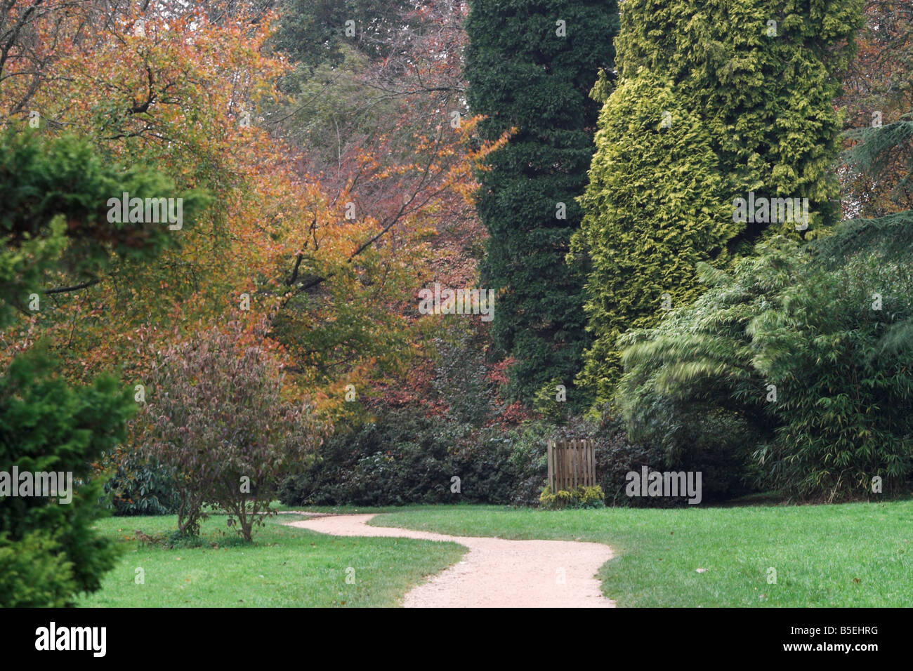 Percorso per la porta del Paradiso, Longleat Estate, Wiltshire, Inghilterra, Regno Unito Foto Stock
