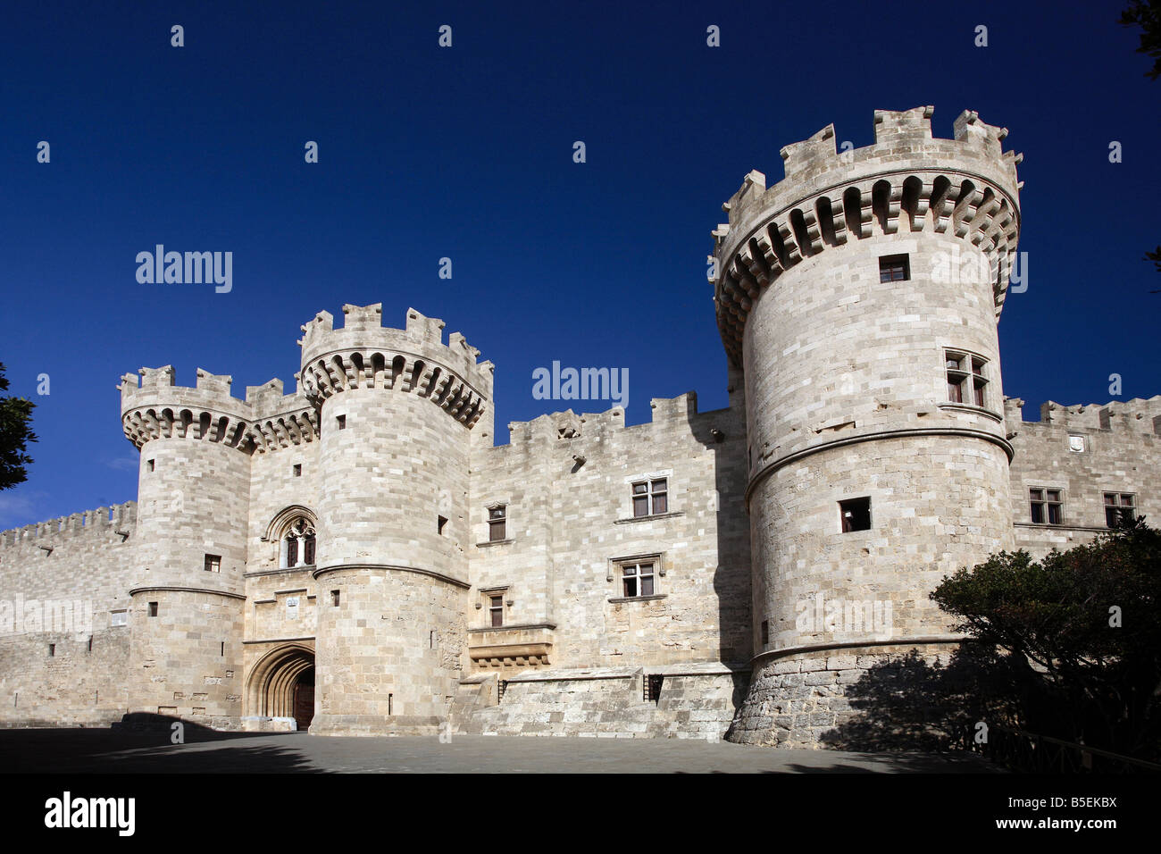 Il Palazzo del Gran Maestro dei Cavalieri di Rodi, Grecia Foto Stock