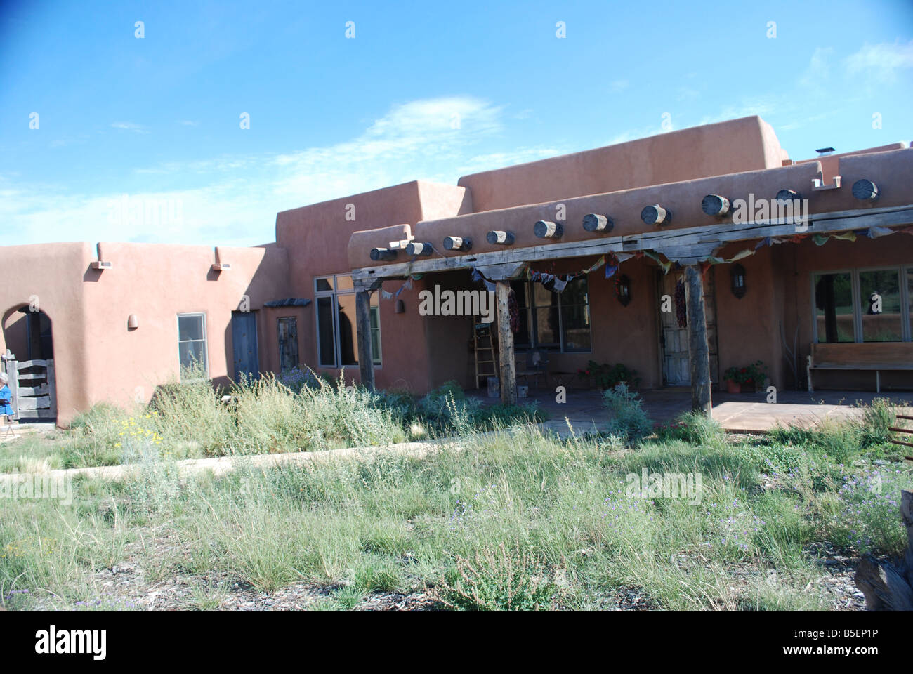 Alta Ranch in piuma, Cerrillos, Nuovo Messico USA Foto Stock