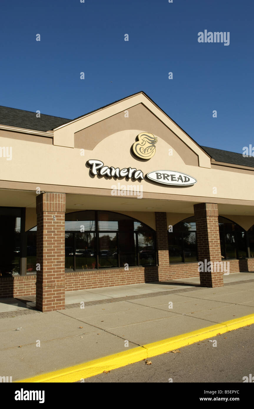 Panera Bread ristorante in Rochester Michigan STATI UNITI Foto Stock