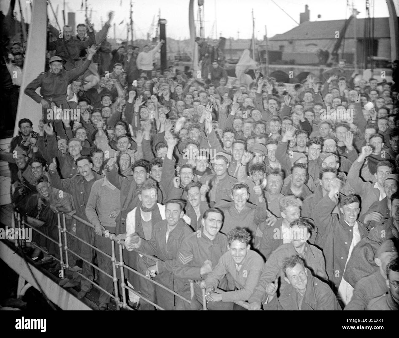 British forze Expeditionary ritorno da Dunkerque. Giugno 1940.&#13;&#10;W318F. Foto Stock