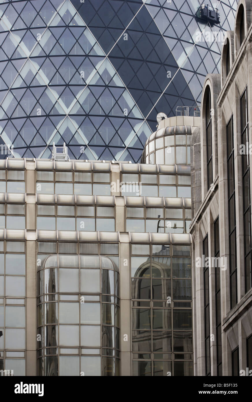 Cetriolino edificio 30 St Marys Ax Londra Inghilterra REGNO UNITO Foto Stock