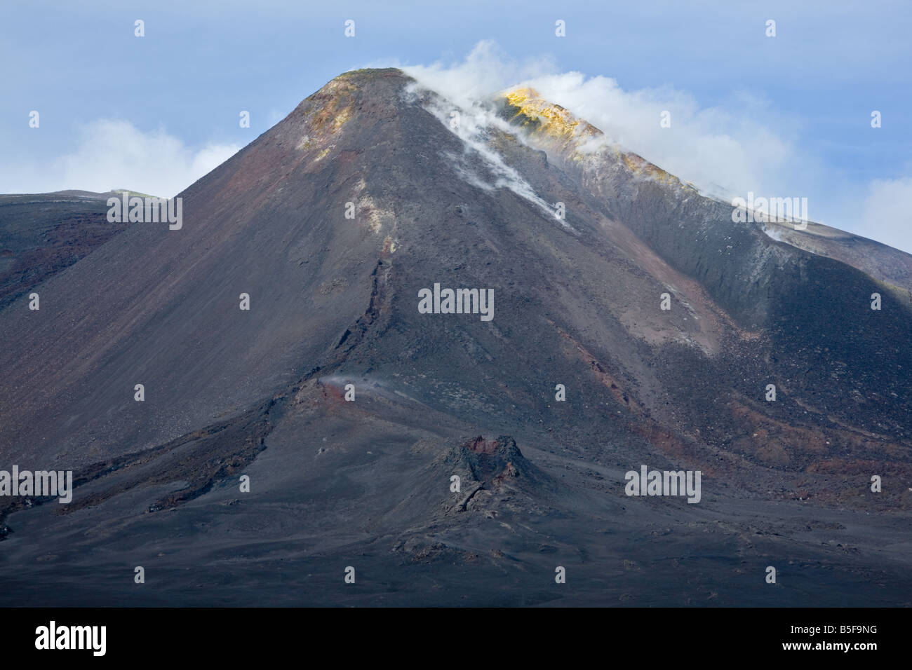 Cratere di Sud-est di Mt. Vulcano Etna Foto Stock