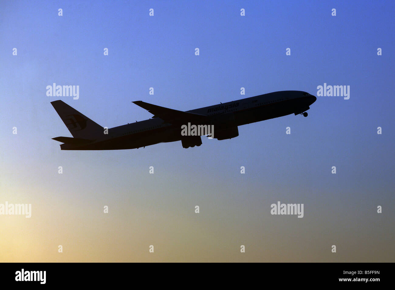 Piano passeggero poco dopo il decollo Foto Stock