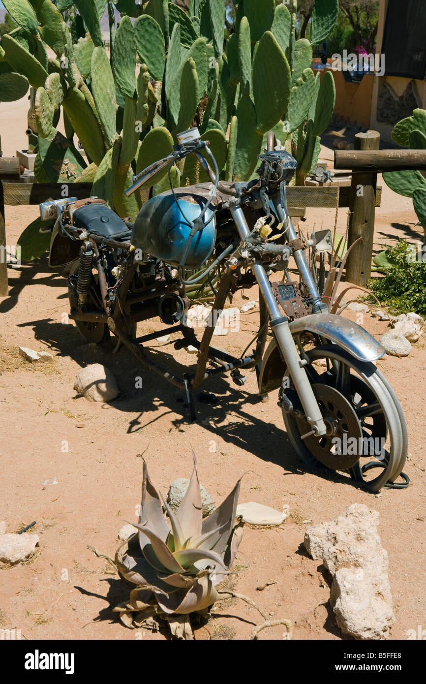 Solitaire Namibia Africa arrugginendo deserto remoto Foto Stock