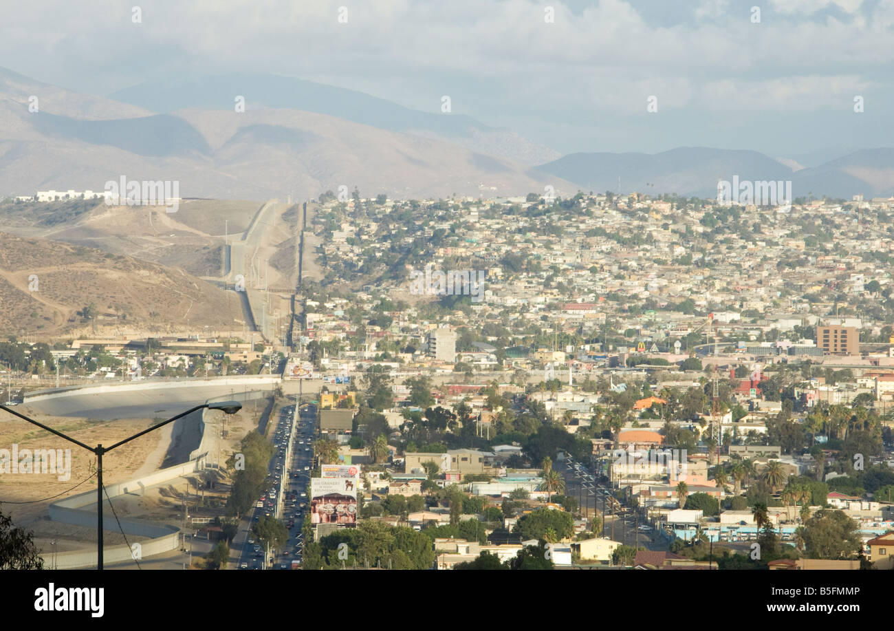 Stati Uniti e Messico frontiera di San Ysidro Foto Stock