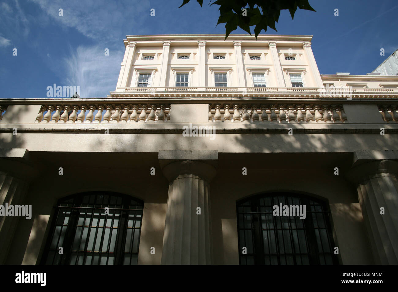 Dettaglio Carlton House terrace London Foto Stock