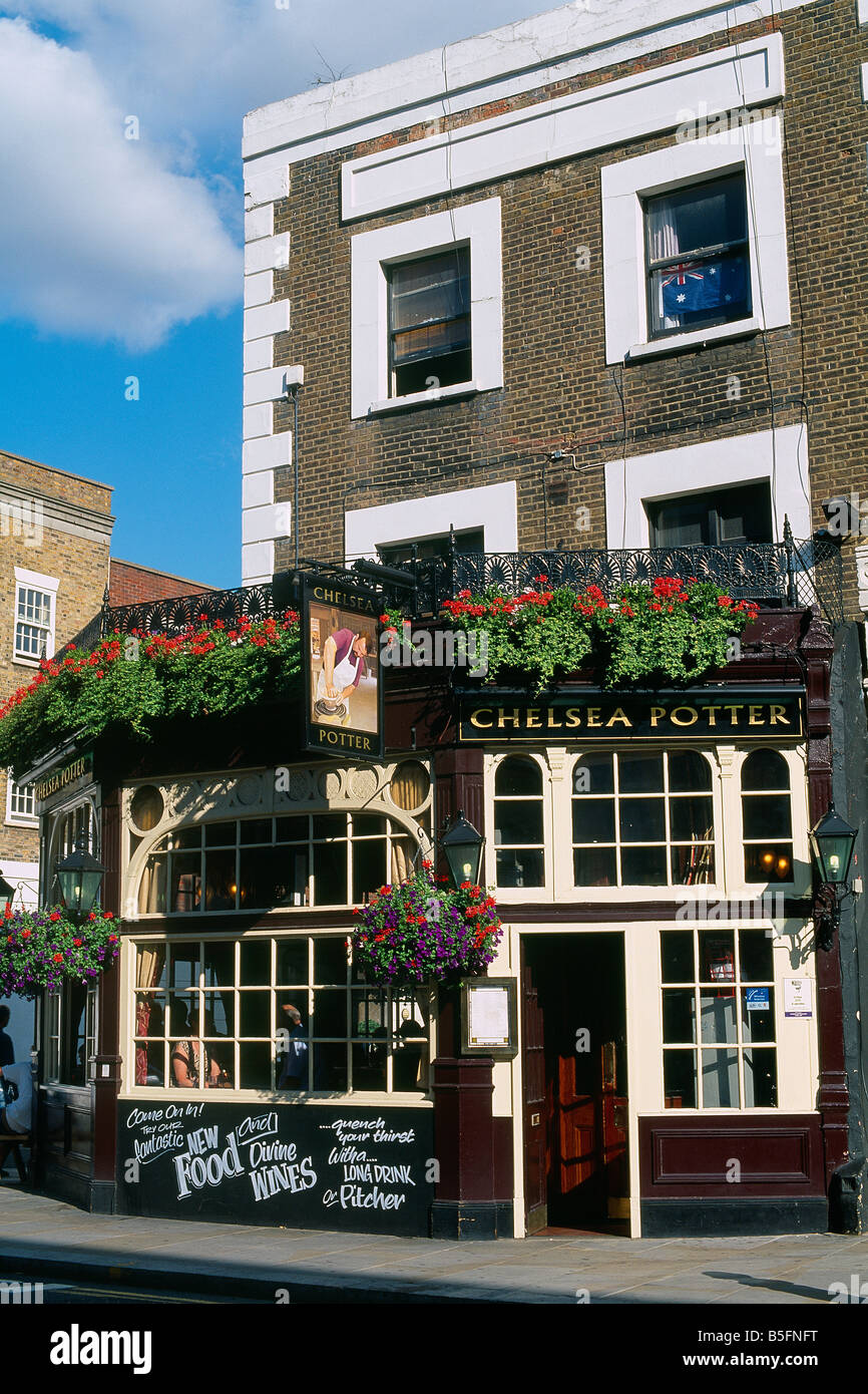Gran Bretagna - Londra - Chelsea District - ristorante al King's Road Foto Stock