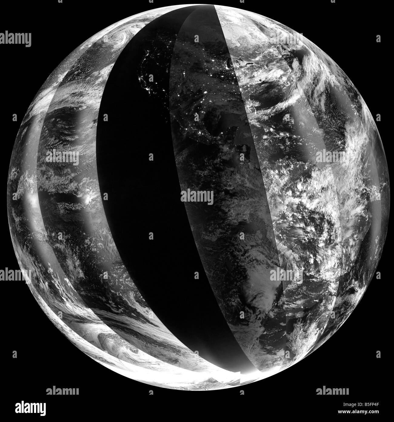 Eclissi lunare Foto Stock