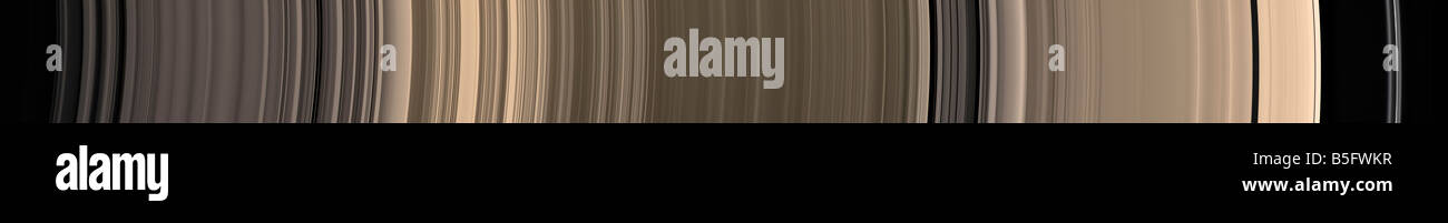 Di Saturno alone di anelli di ghiaccio. Foto Stock