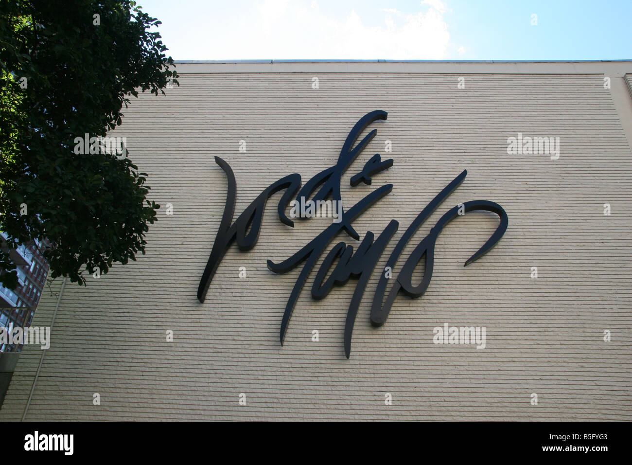 Signore & Taylor store segno, Boston, Massachusetts. Foto Stock