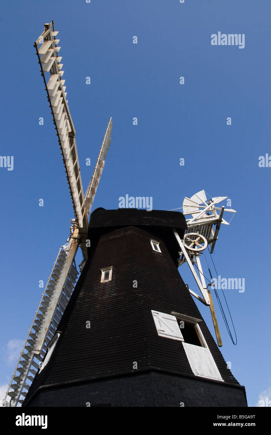 Il mulino a vento a Sarre Foto Stock