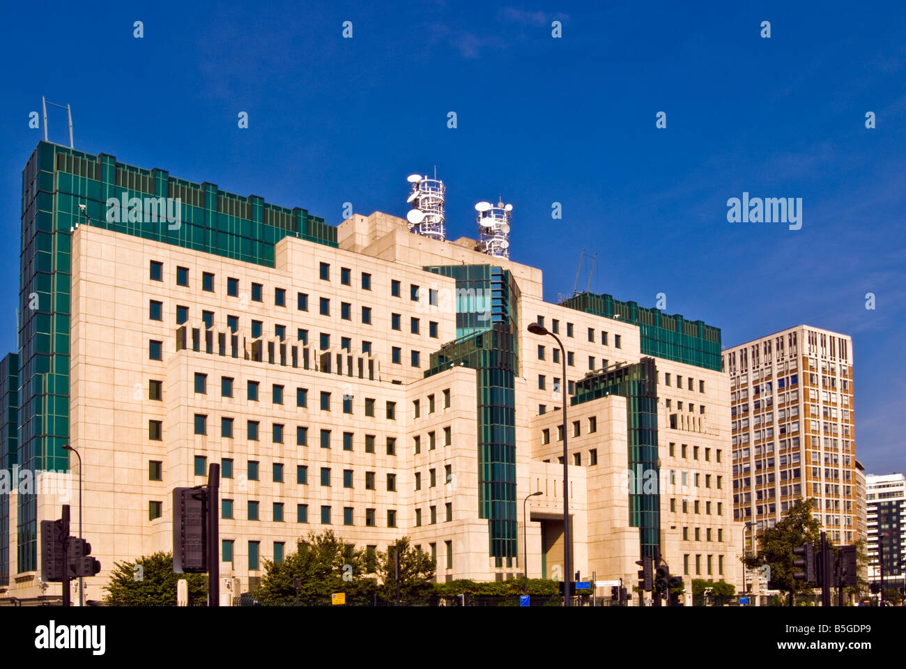 Vauxhall Cross MI6 secret service building, Londra Foto Stock