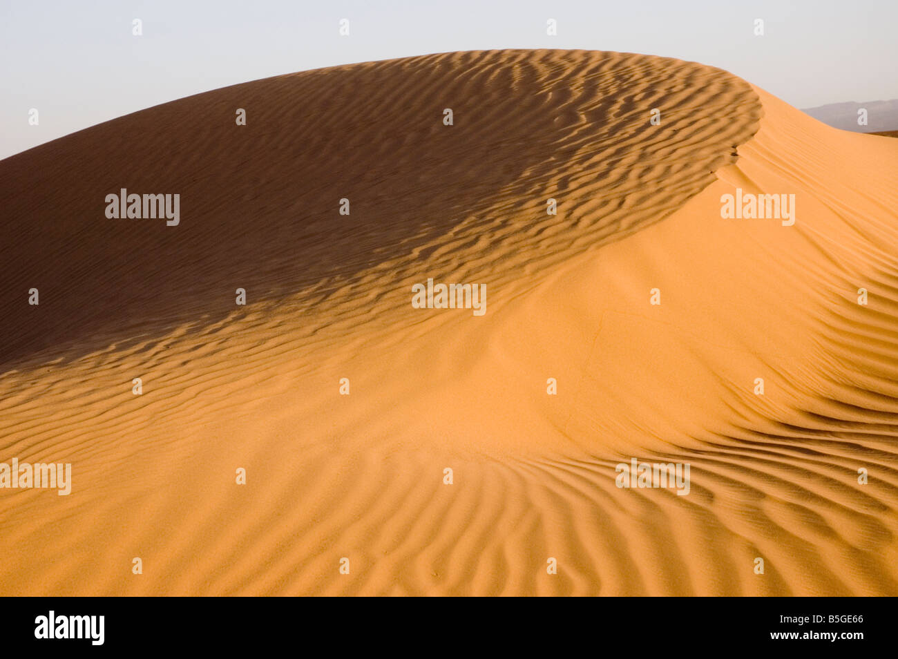 Dune di sabbia nel deserto del Sahara Foto Stock