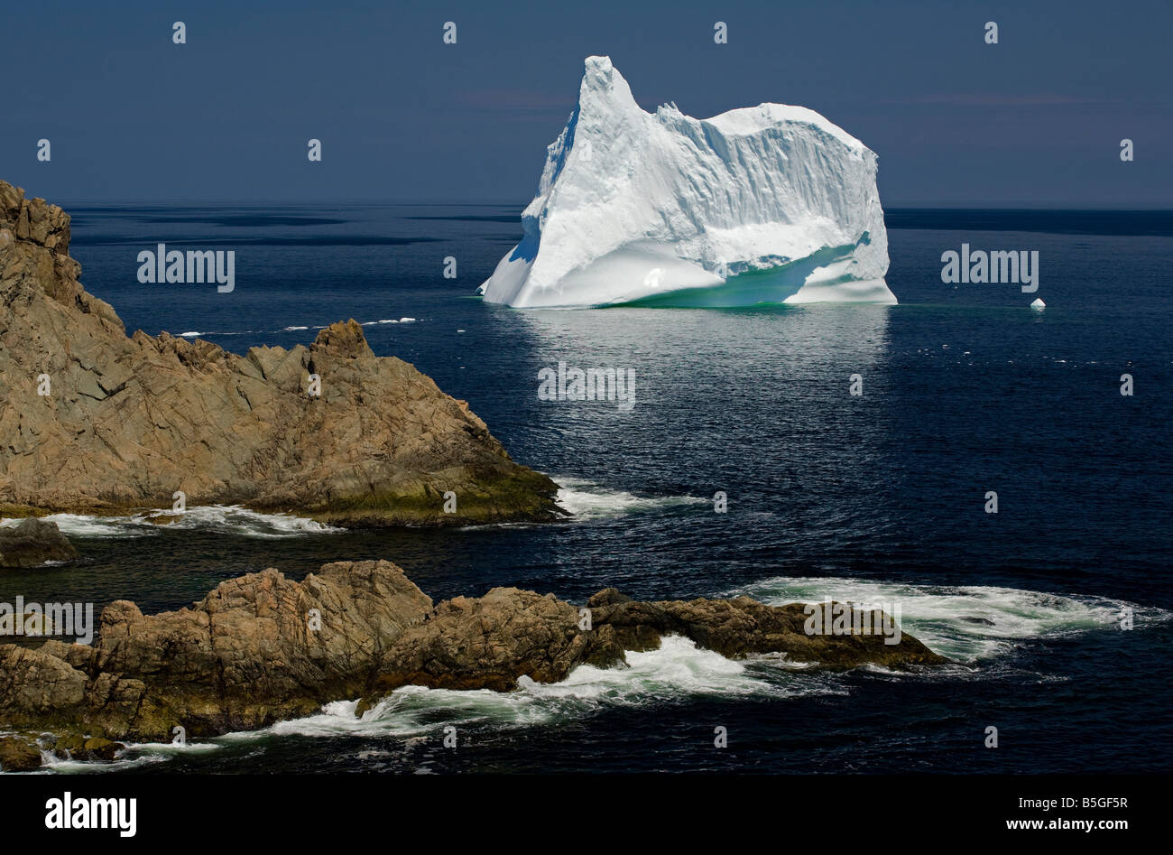 Iceberg, Twillingate, Terranova e Labrador, Canada Foto Stock