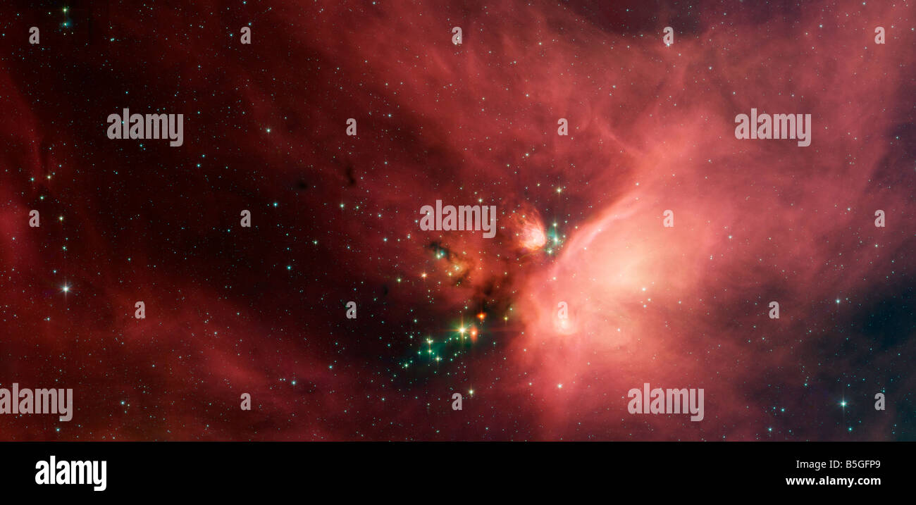 Rho Ophiuchi nebulosa. Foto Stock