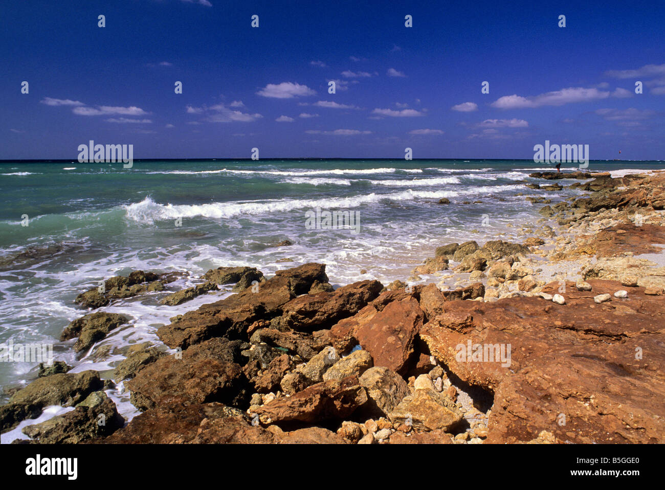 Is Arutas spiaggia, della penisola del Sinis, Oristano, Sardegna, Italia Foto Stock