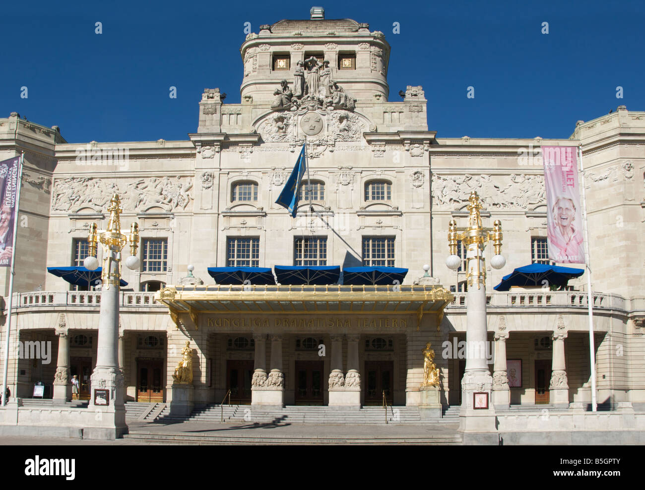 Teatro Drammatico Reale Nybroplan Stockholm Svezia Foto Stock