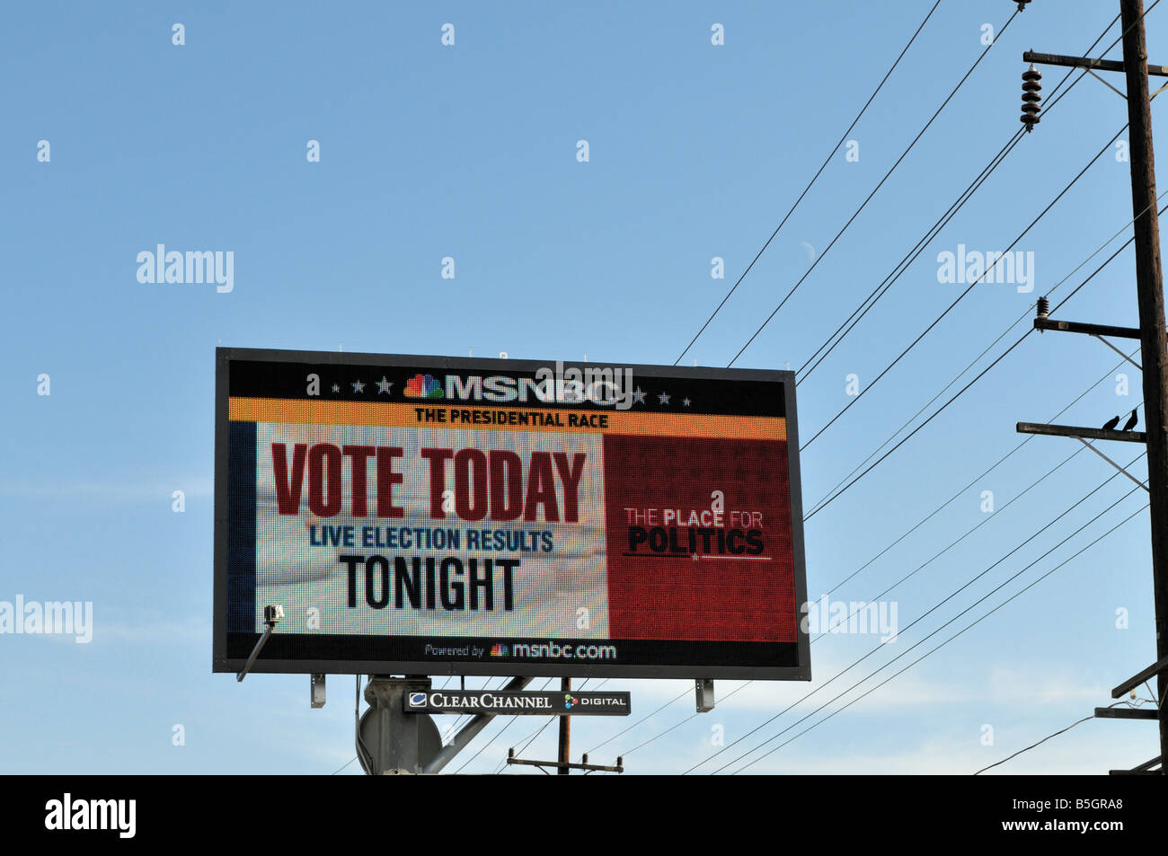 LED elettronico basato billboard Foto Stock