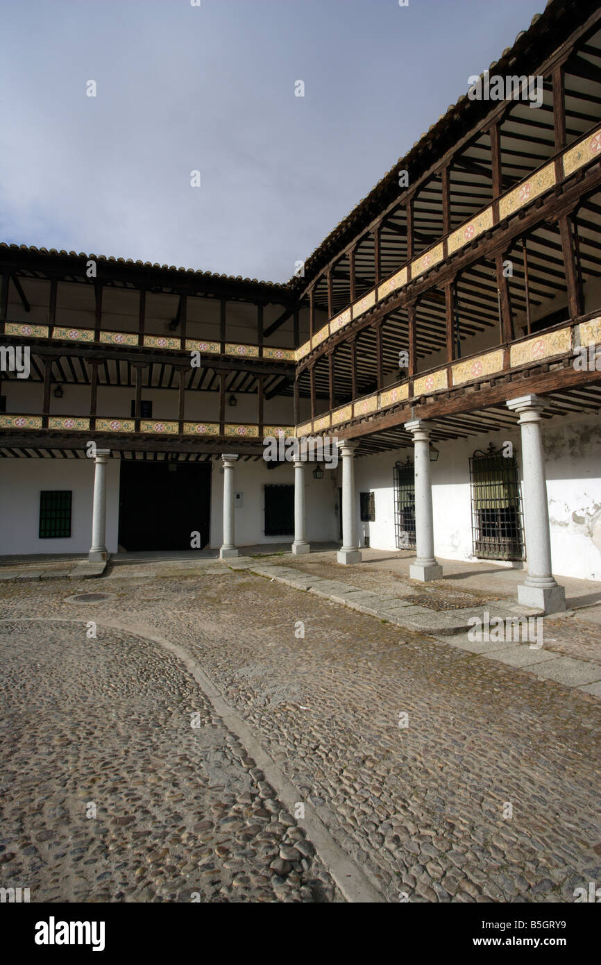 Piazza principale di Tembleque, Toledo, Spagna Foto Stock