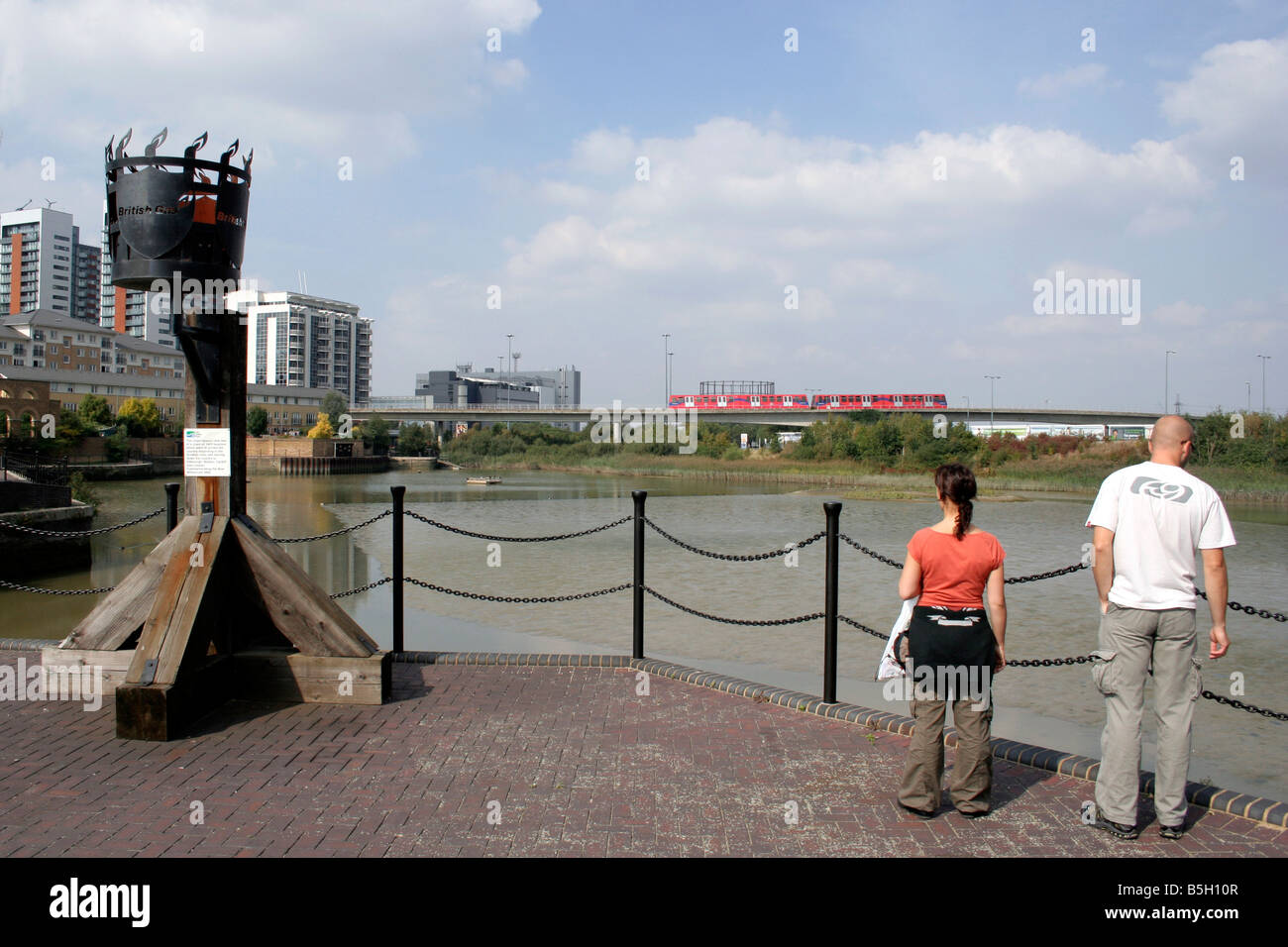 East India Bacino del Dock Foto Stock