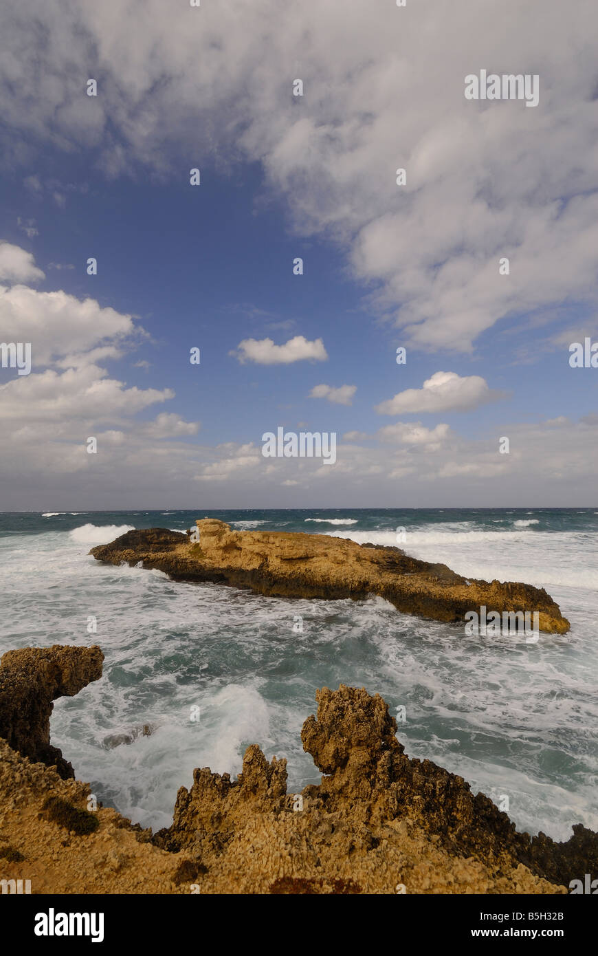 Capo Mannu, della penisola del Sinis, Oristano, Sardegna, Italia Foto Stock