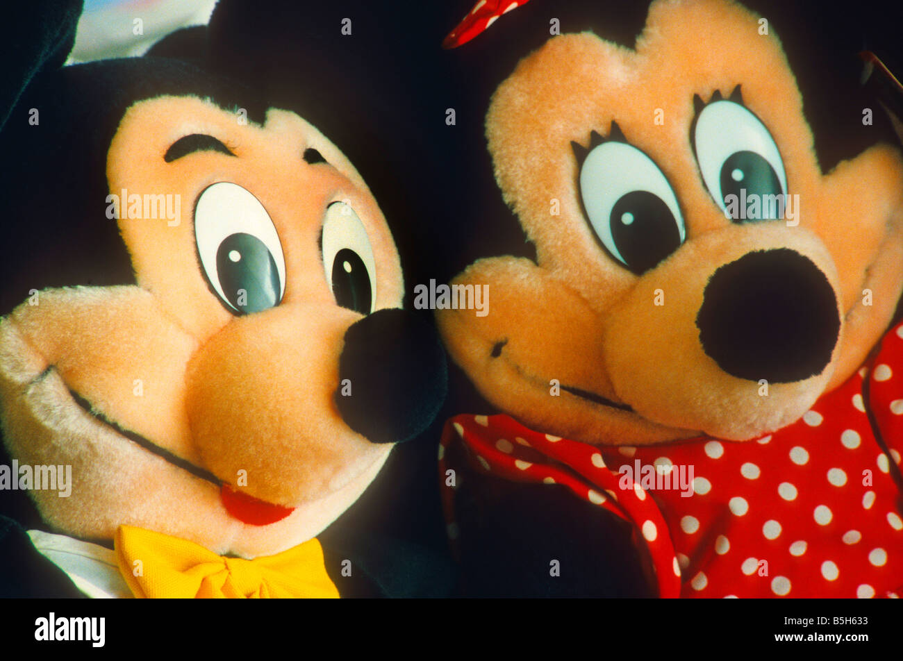 Topolino e Minnie Mouse bambole da Disneyland Foto Stock