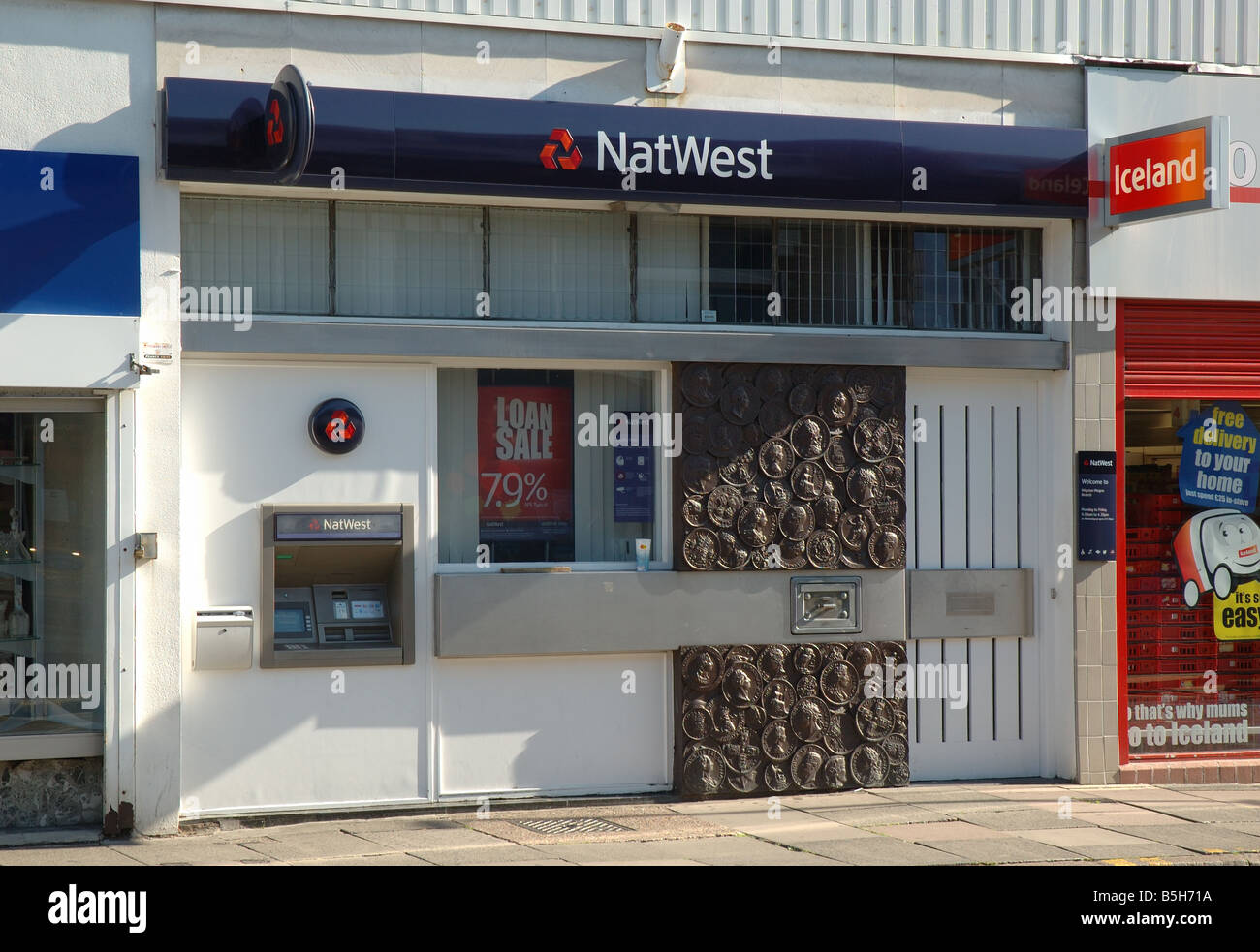 Natwest Bank, Bell Street, Wigston Magna, Leicester, England, Regno Unito Foto Stock