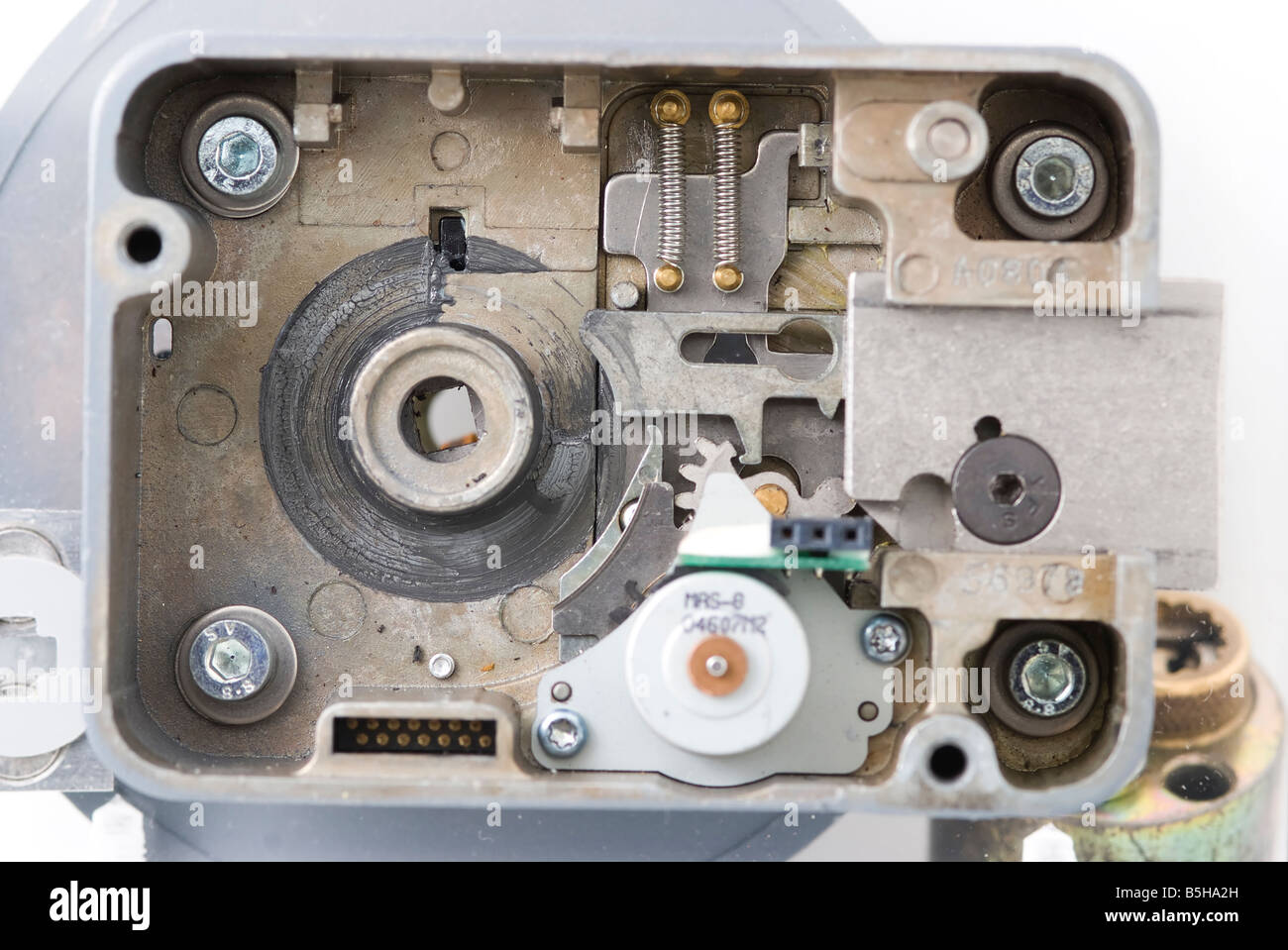 Vista interna della Kaba Mas X 09 elettronico di bloccaggio di sicurezza Foto Stock