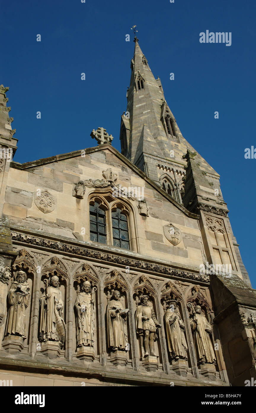 Leicester cattedrale della St Martins area della città, Leicester, England, Regno Unito Foto Stock