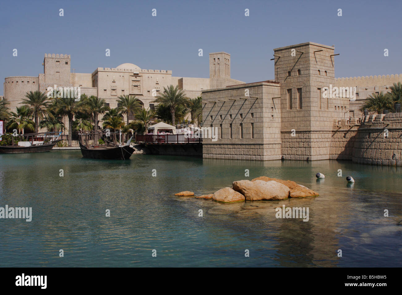 Tradizionali edifici arabo Foto Stock