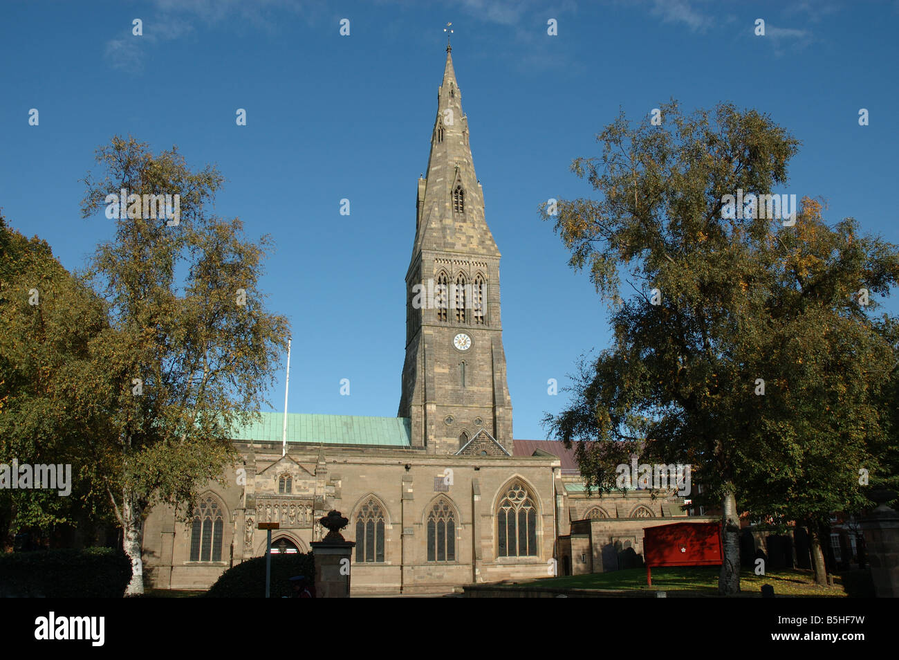 Leicester Cattedrale della St Martins area della città, Leicester, England, Regno Unito Foto Stock