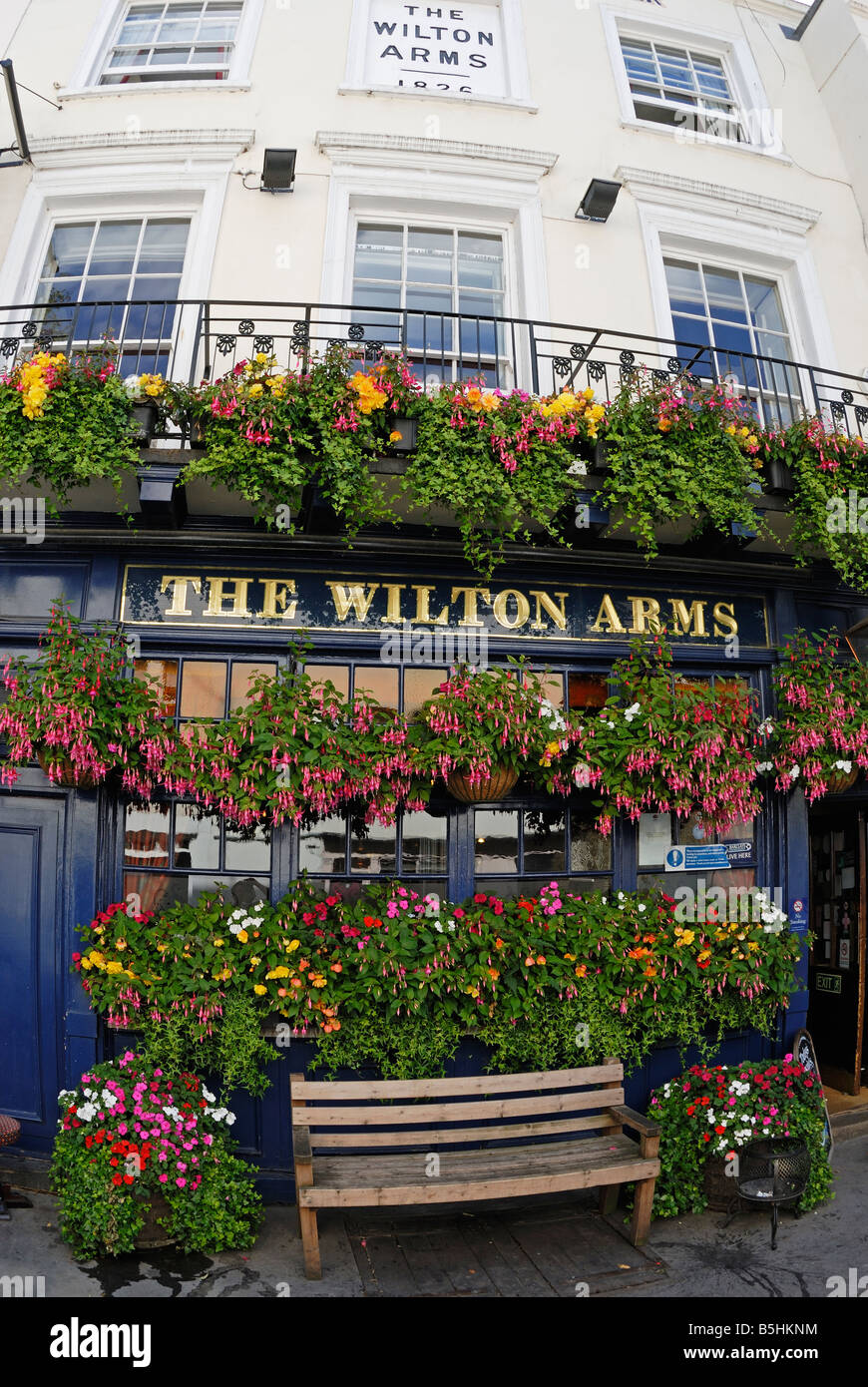 Il Wilton bracci,Kinnerton Street, Knightsbridge/Belgravia, Londra Foto Stock