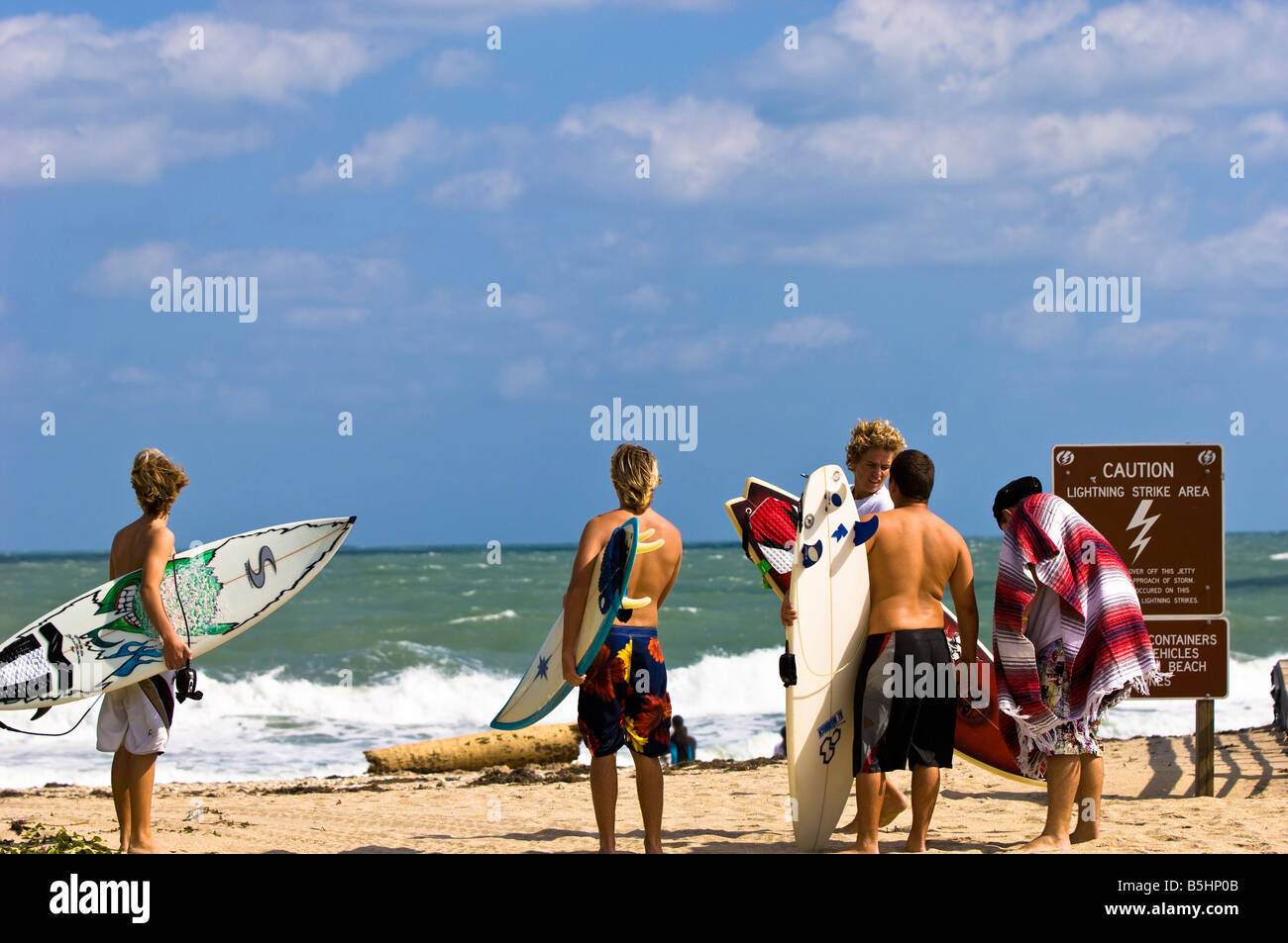 Stati Uniti d'America Florida Sebastian Stato ingresso Park beach surf Foto Stock