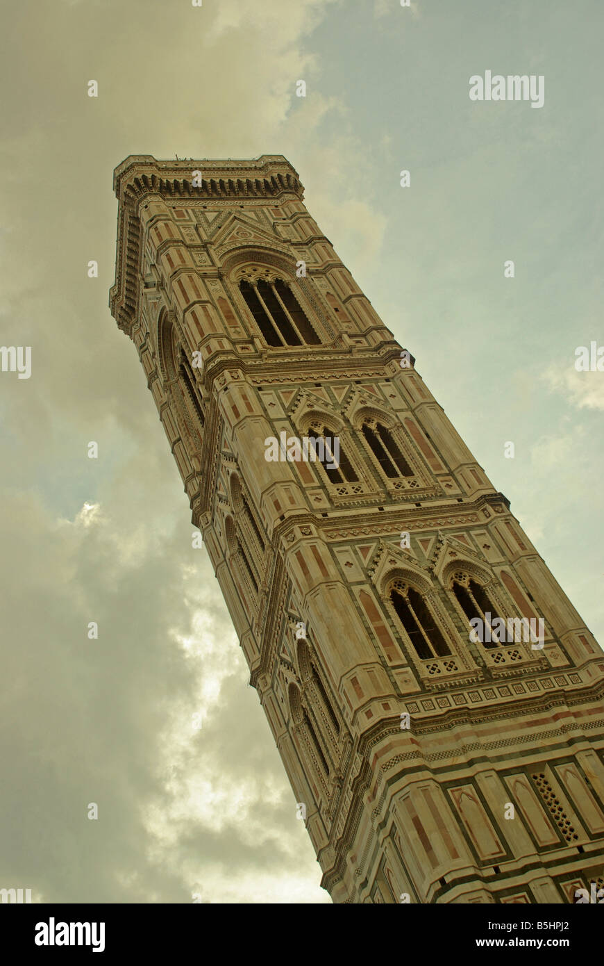 La torre della cattedrale di Firenze (Italia). Foto Stock
