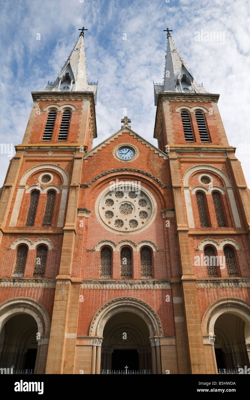 La cattedrale di Notre Dame Basilica di Saigon, HoChi Minh City, Vietnam Foto Stock
