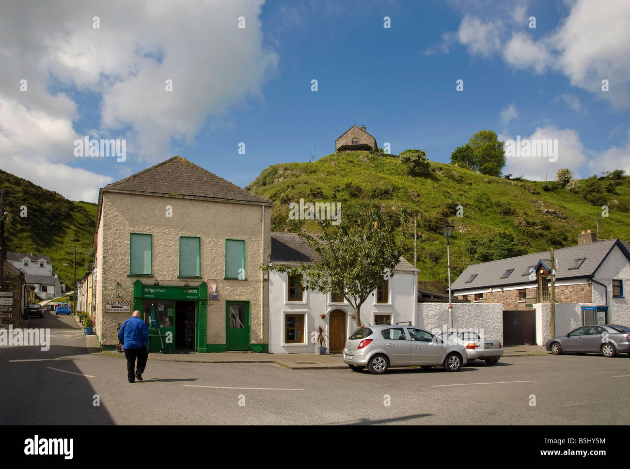 Un tradizionale villaggio Post Office nel passaggio a est, nella contea di Waterford, Irlanda Foto Stock