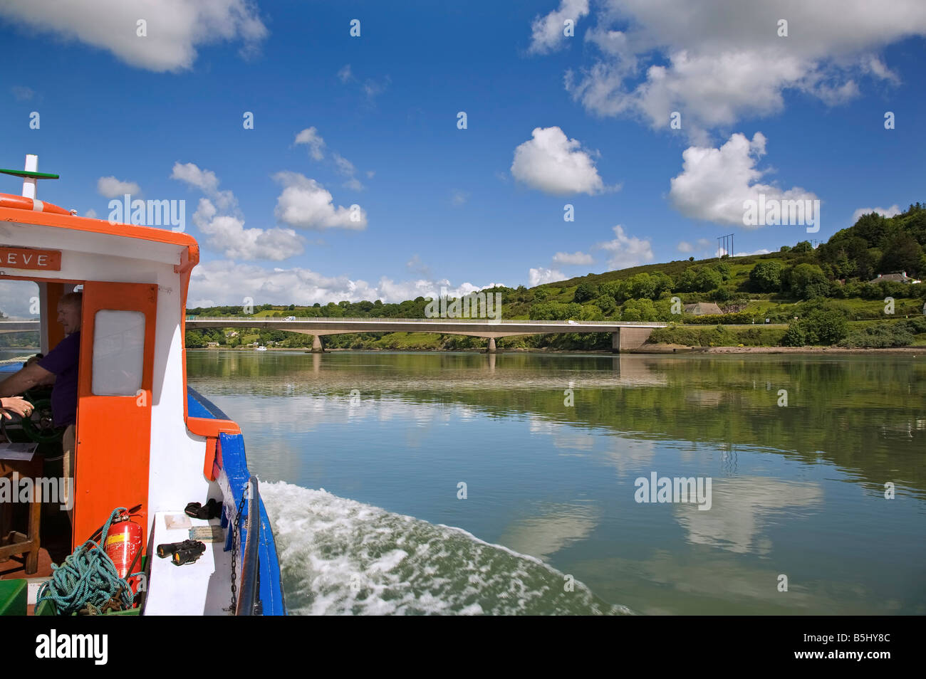 Ponte sul fiume Blackwater, portante principale da Cork - Waterford il traffico su strada, vicino a Youghal, County Cork, Irlanda Foto Stock