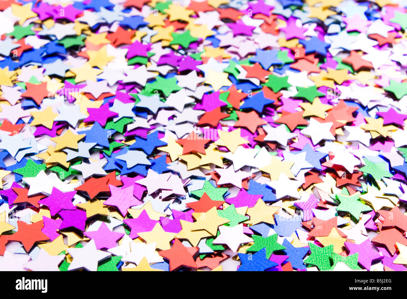 Sfondo costituito con un sacco di coloratissimi confettis Foto Stock