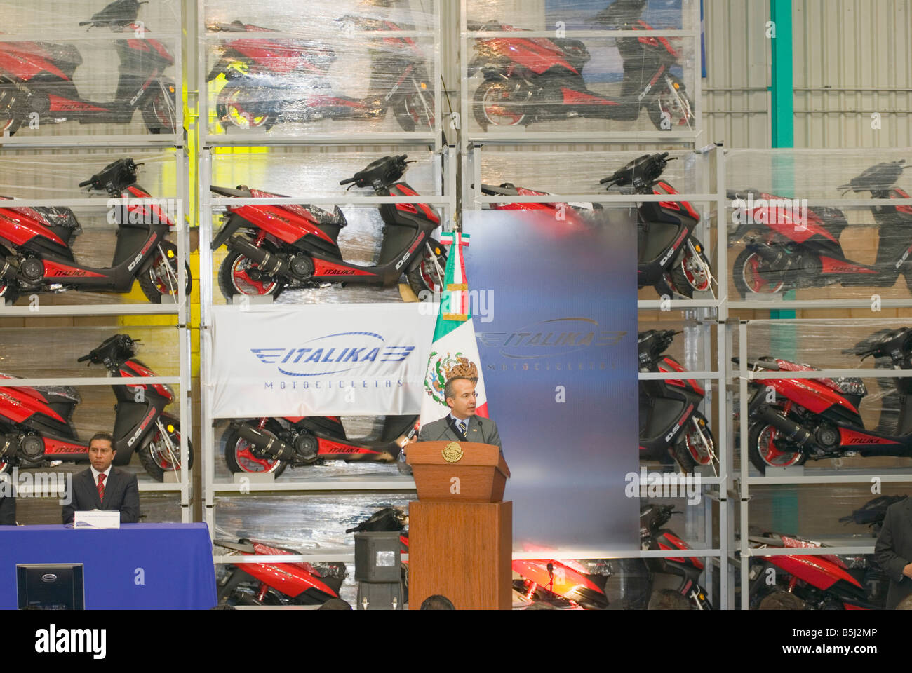 Azienda cinese Italika motociclo impianto di assemblaggio in Toluca Stato del Messico MESSICO Foto Stock