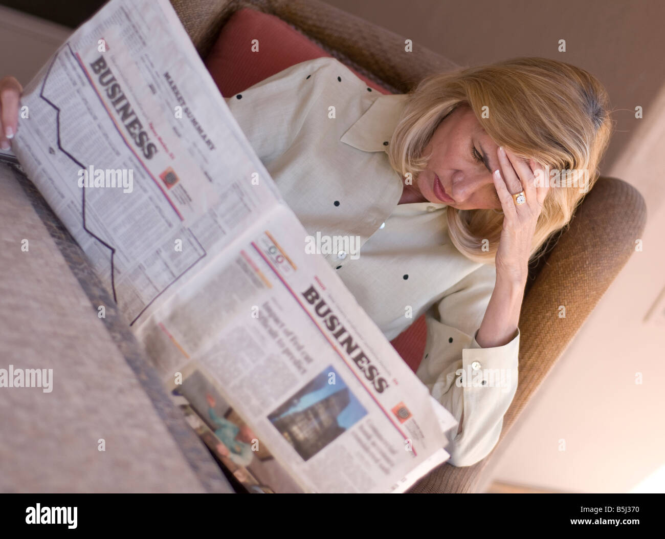 Wall street news Foto Stock