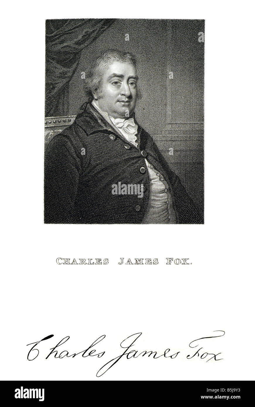 Charles James Fox il diritto agli onorevoli Charles James Fox (24 gennaio 1749 - 13 settembre 1806) era un prominente Whig britannico stat Foto Stock