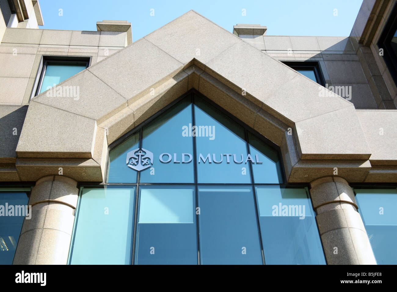 Dettaglio Old Mutual Insurance Company con sede a Londra EC4 Foto Stock